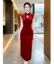 4✮- OWFMY16056 - Bodycon Midi Dress (Small Cut)