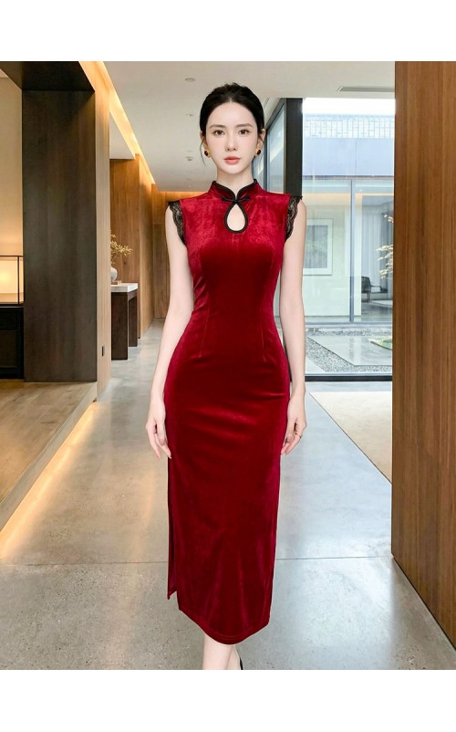 4✮- OWFMY16056 - Bodycon Midi Dress (Small Cut)