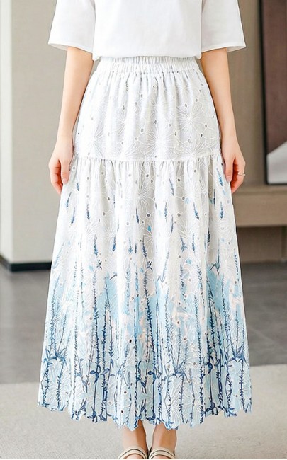 4✮- OWFMY16240 - Midi Skirt (S-3XL)