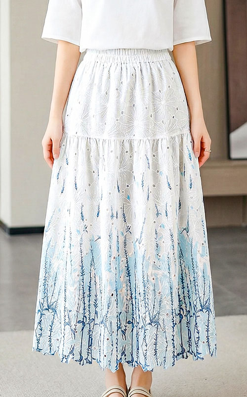 4✮- OWFMY16240 - Midi Skirt (S-3XL)