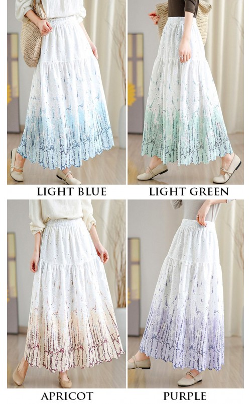 4✮- OWFMY16240 - Midi Skirt (S-3XL)