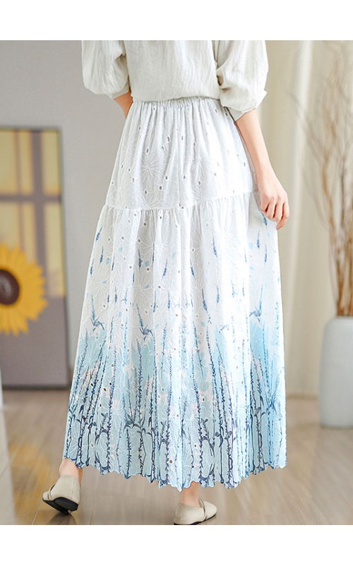 4✮- OWFMY16240 - Midi Skirt (S-3XL)