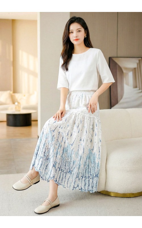 4✮- OWFMY16240 - Midi Skirt (S-3XL)