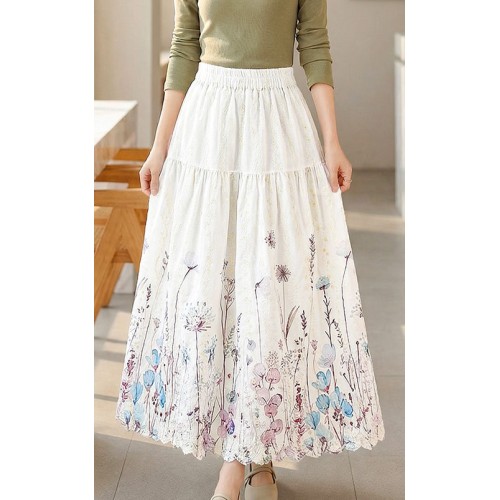 4✮- OWFMY16241 - Midi Skirt (S-3XL)