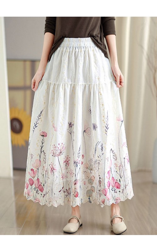 4✮- OWFMY16241 - Midi Skirt (S-3XL)