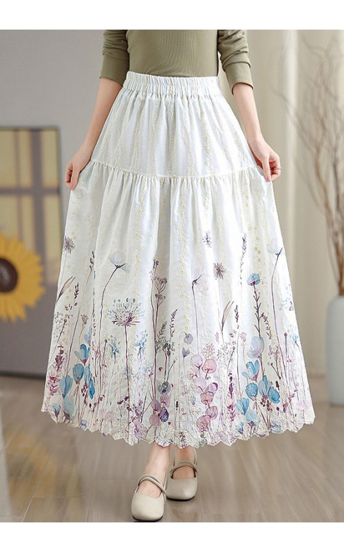 4✮- OWFMY16241 - Midi Skirt (S-3XL)