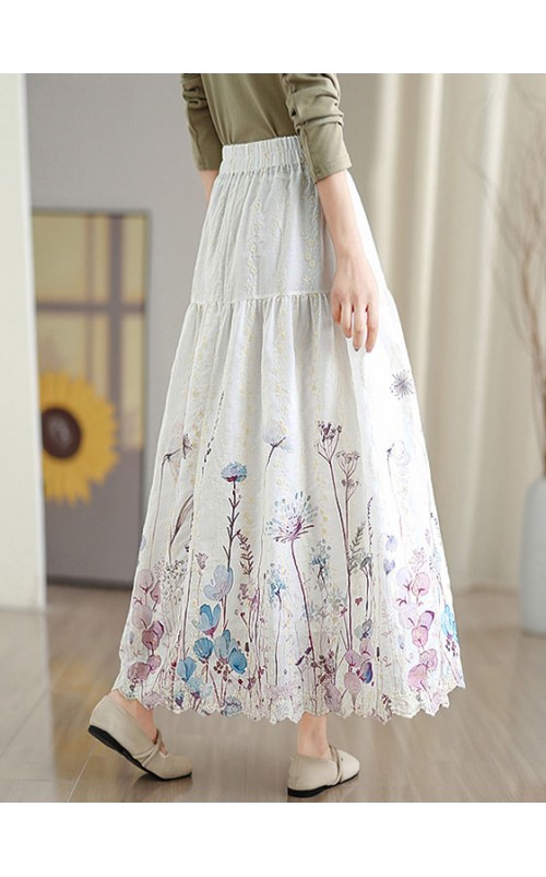 4✮- OWFMY16241 - Midi Skirt (S-3XL)