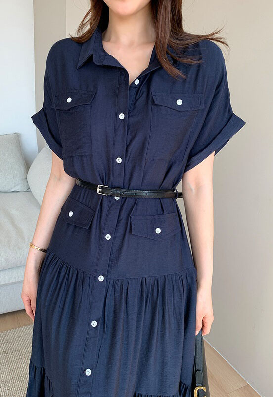 4✮- OWFMY16432 - Midi Dress (S-XL)