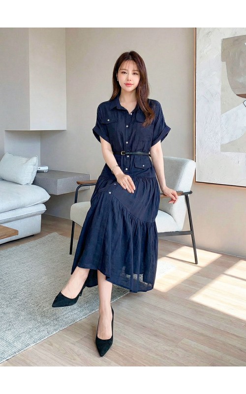 4✮- OWFMY16432 - Midi Dress (S-XL)