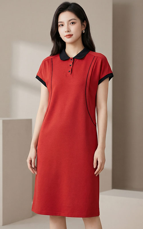 4✮- OWFMY17247 - Knee Dress