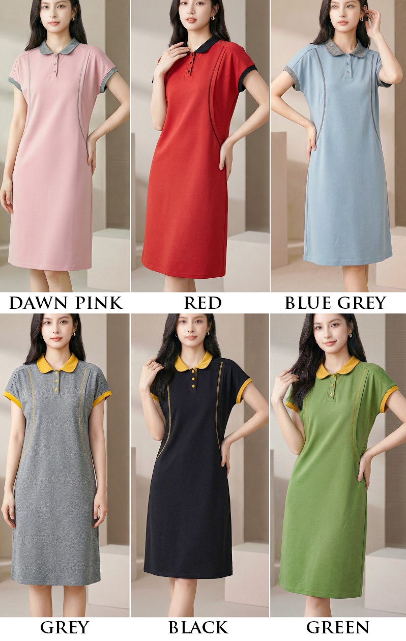 4✮- OWFMY17247 - Knee Dress