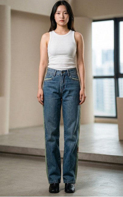 4✮- OWFR300 - Denim Pants (Ready Stock)