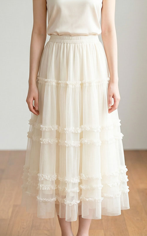 4✮- OXFMY17259 - Midi Skirt