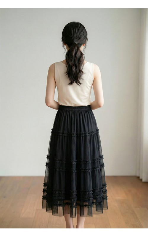 4✮- OXFMY17259 - Midi Skirt