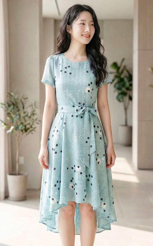 4✮- OMFRY40 - Knee Dress