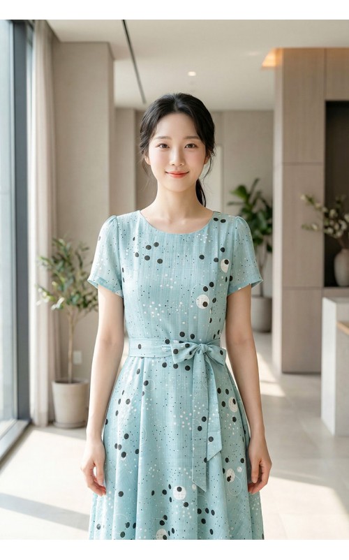 4✮- OMFRY40 - Knee Dress