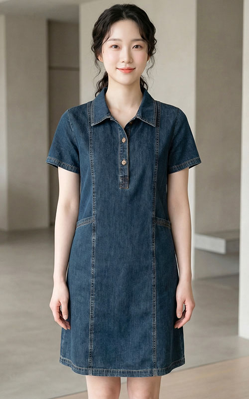 4✮- OXFRY70081 - Denim Dress