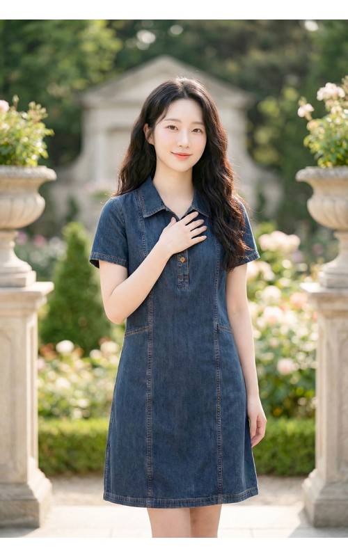 4✮- OXFRY70081 - Denim Dress