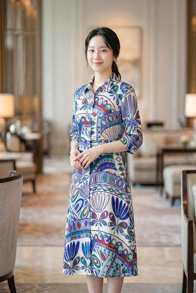 4✮- OYFRY1438 - Midi Dress