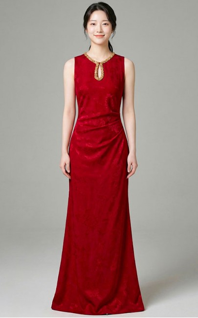 4✮- OYFRY246 - Bodycon Mermaid Midi Dress (Small Cut)