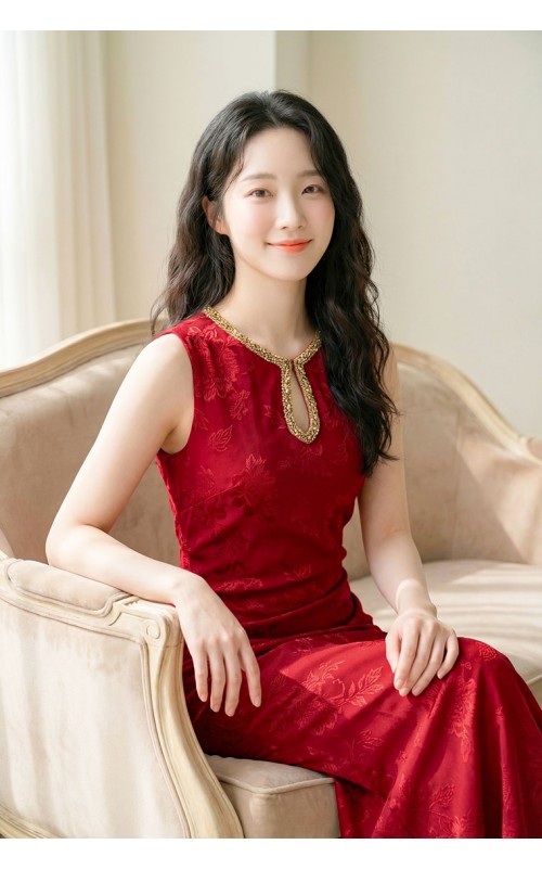 4✮- OYFRY246 - Bodycon Mermaid Midi Dress (Small Cut)