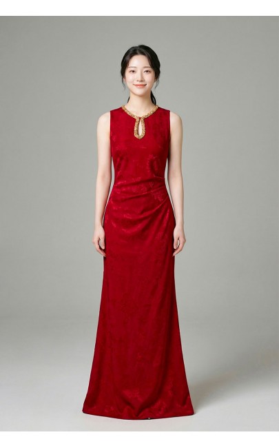 4✮- OYFRY246 - Bodycon Mermaid Midi Dress (Small Cut)