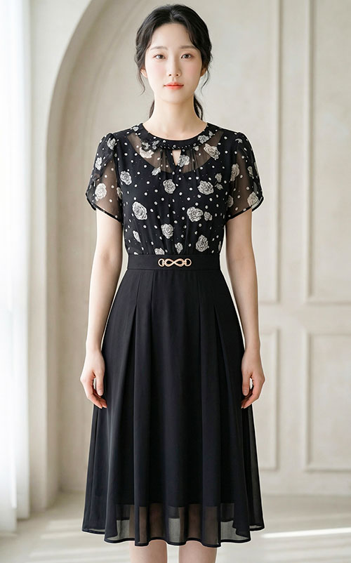 4✮- OYFRY262 - Knee Dress