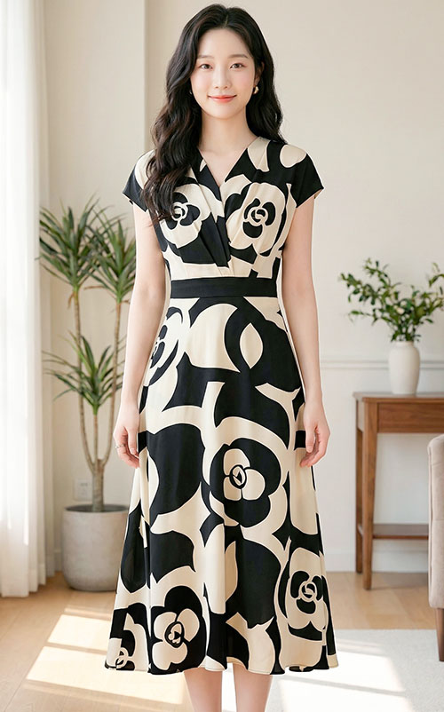 4✮- OYFRY307 - Midi Dress