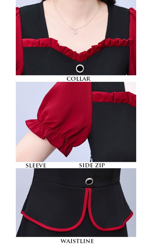 4✮- OZFRY1561 - Knee Dress