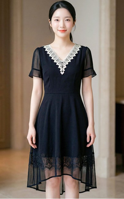 4✮- OZFRY1567 - Knee Dress