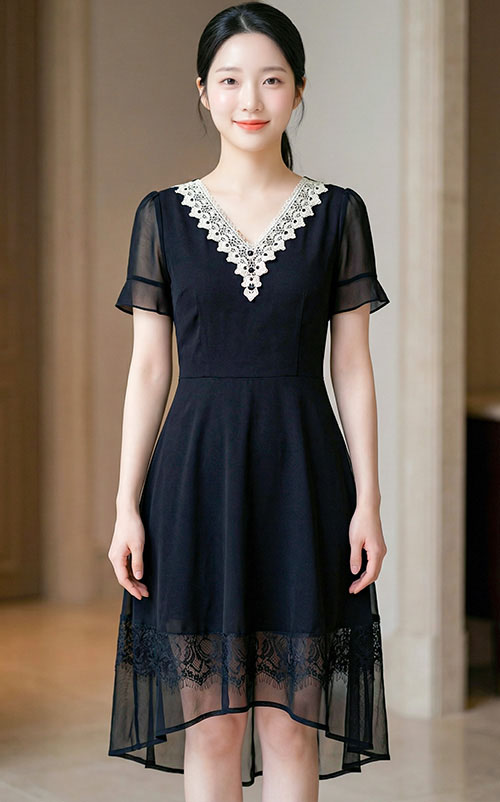 4✮- OZFRY1567 - Knee Dress