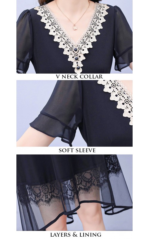 4✮- OZFRY1567 - Knee Dress