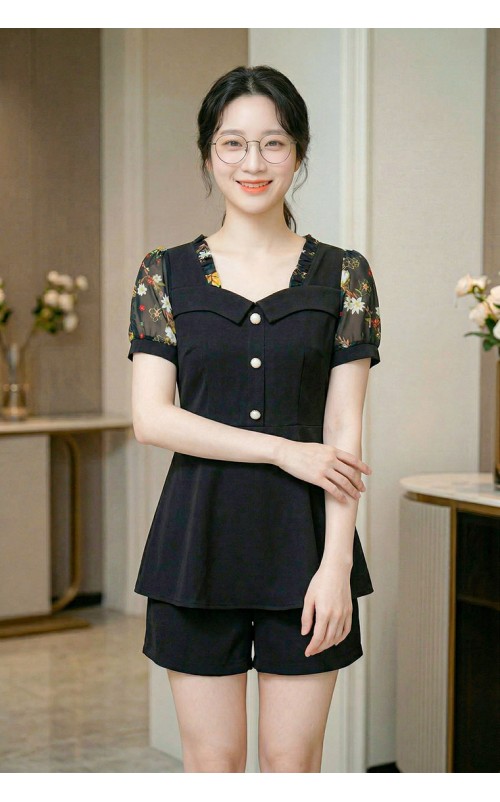 4✮- OZFRY1570 - Set (Top+Shorts)