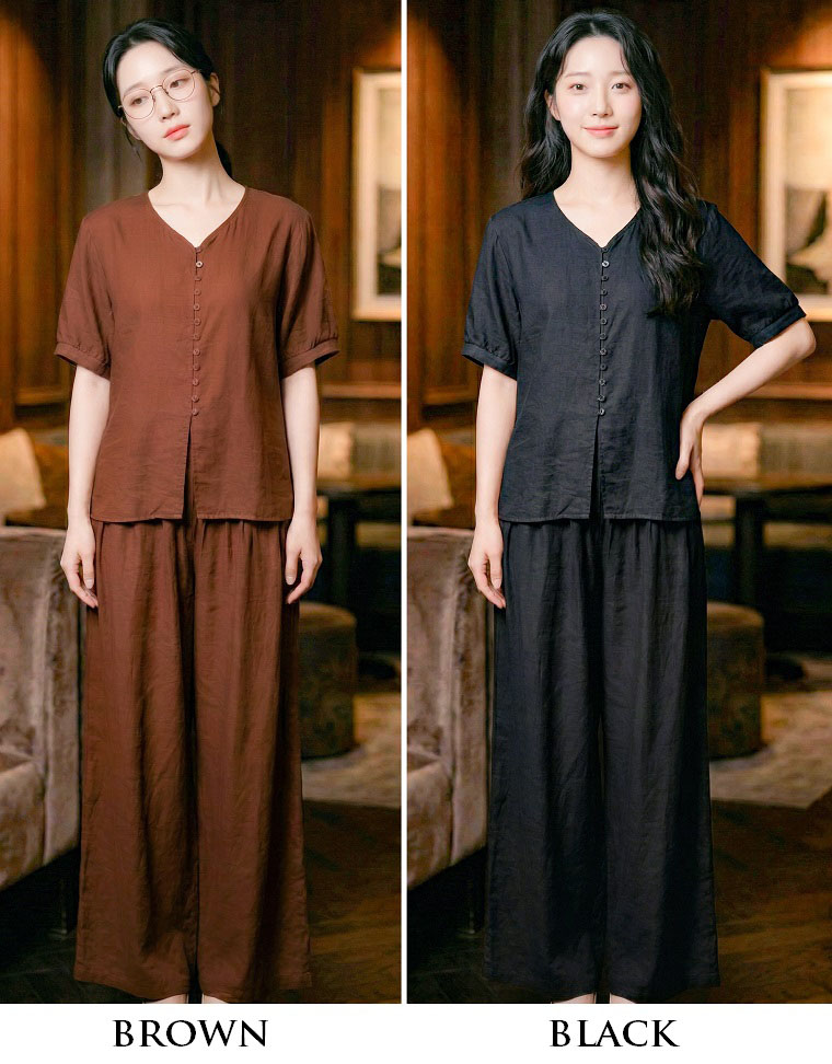 4✮- OZFRY1631 - Set (Top+Pants)