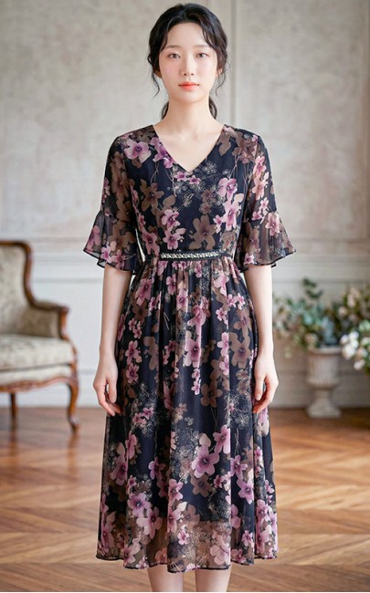 4✮- OZFRY1646 - Midi Dress