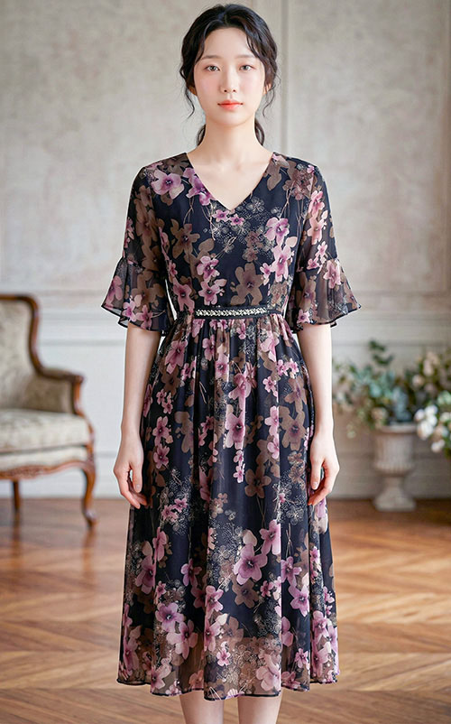 4✮- OZFRY1646 - Midi Dress