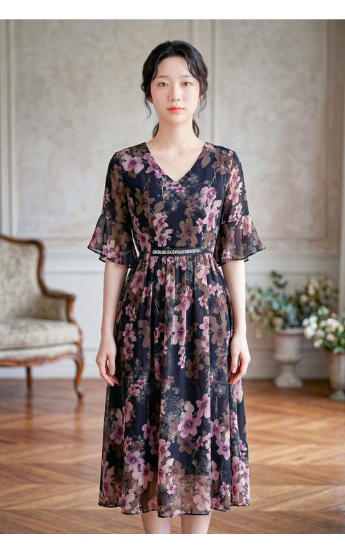 4✮- OZFRY1646 - Midi Dress