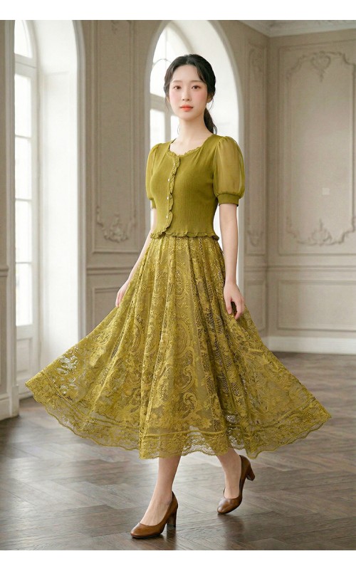 4✮- OZFRY1930 - Midi Dress (XS-3XL)