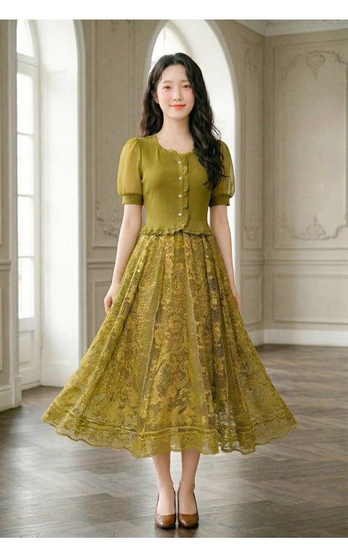 4✮- OZFRY1930 - Midi Dress (XS-3XL)