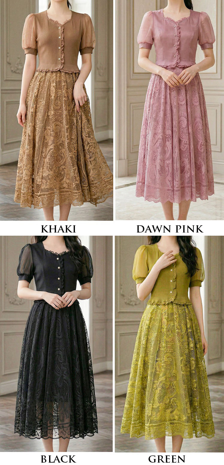 4✮- OZFRY1930 - Midi Dress (XS-3XL)