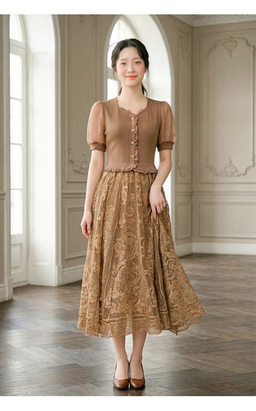 4✮- OZFRY1930 - Midi Dress (XS-3XL)