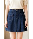 4✮- OZFRY1960 - Denim Mini Skirt 