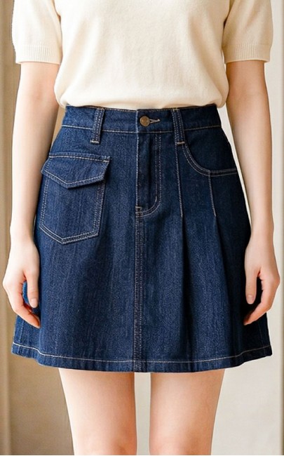 4✮- OZFRY1960 - Denim Mini Skirt 