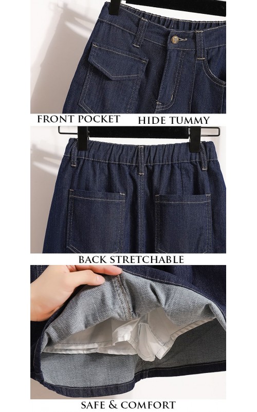 4✮- OZFRY1960 - Denim Mini Skirt 