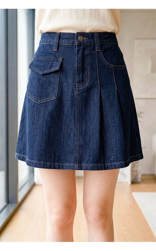 4✮- OZFRY1960 - Denim Mini Skirt 