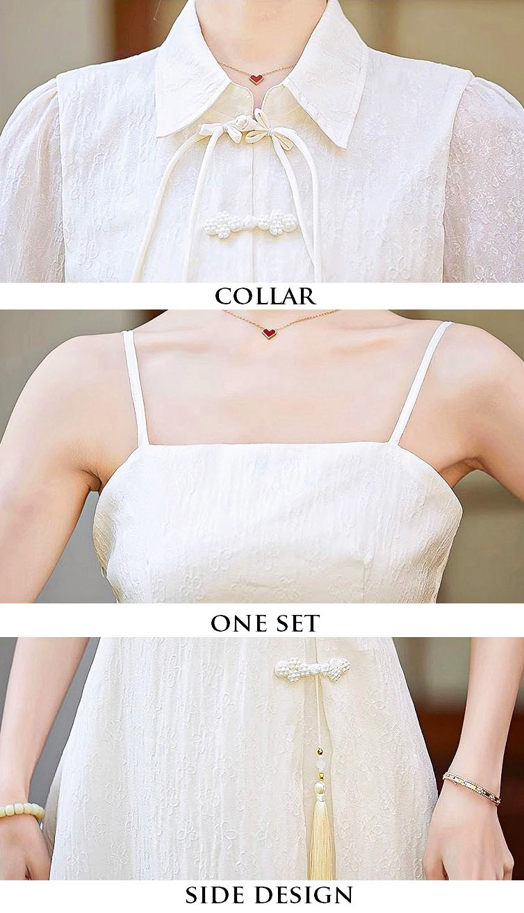 4✮- OZFRY2056 - Midi Dress (Cardigan+Dress)