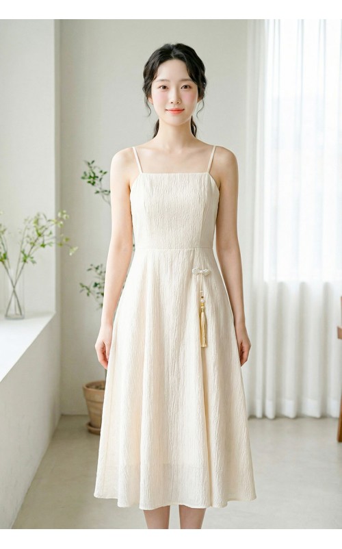 4✮- OZFRY2056 - Midi Dress (Cardigan+Dress)