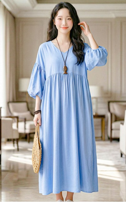 4✮- OZFRY2158 - Midi Dress