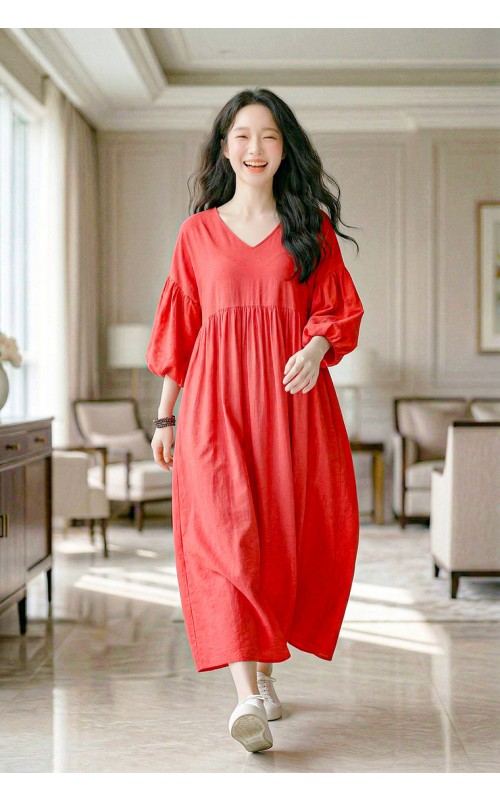 4✮- OZFRY2158 - Midi Dress