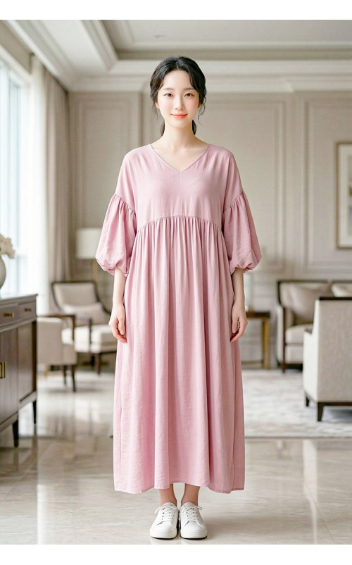 4✮- OZFRY2158 - Midi Dress